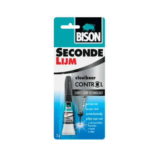 Bison Seconde lijm vloeibaar control 3 gram